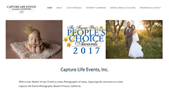 Desktop Screenshot of capturelifeevents.com